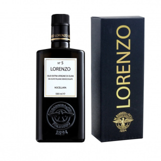 Monokultivares natives Olivenöl aus oliven Nocellara ohne Stein Lorenzo n° 5