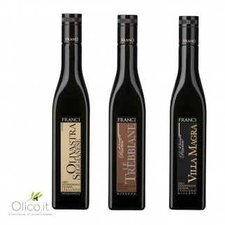 Riserva Franci Extra Virgin Olive Oil Selection: Villa Magra, Trebbiane, Olivastra 500 ml x 3
