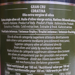 Extra Virgin Olive Oil Gran Cru La Fenice Coratina Galantino