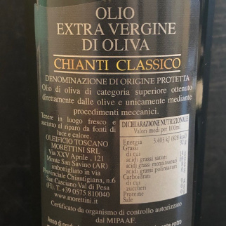 Extra Virgin Olive Oil PDO Chianti Classico