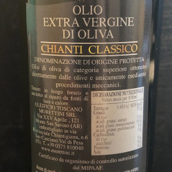 Olio Extra Vergine di Oliva DOP Chianti Classico