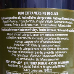 Extra Virgin Olive Oils PDO Selection Chianti - Terra di Bari - Sabina