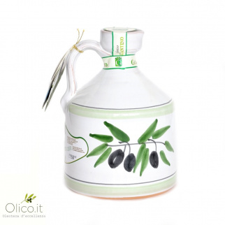 Handgemachter Keramiktopf “Angel” mit nativem Olivenöl