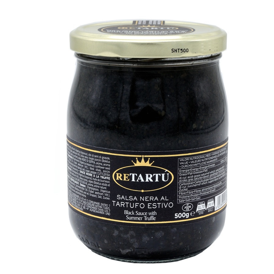 Sauce Noire aux truffes Maxi Format 500 gr Giuliano Tartufi Re Tartù