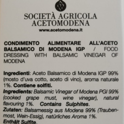 Dressing with Balsamic Vinegar of Modena PGI and Ginger