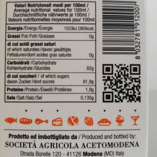 Condimento all' Aceto Balsamico di Modena IGP aromatizzato alla Pera