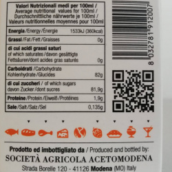 Condimento all' Aceto Balsamico di Modena IGP aromatizzato alla Pera