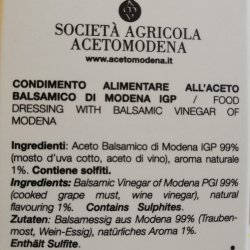Dressing with Balsamic Vinegar of Modena PGI and Honey