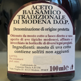 Traditioneller Balsamessig aus Modena GU Affinato 12 Jahre Acetomodena