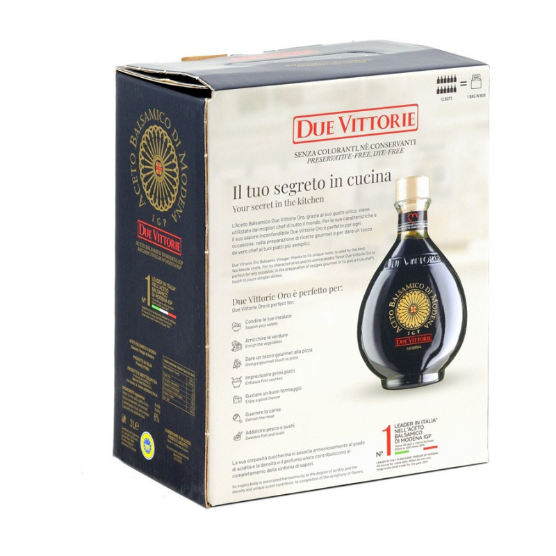 Vinaigre Balsamique de Modena IGP Due Vittorie Oro Bag in Box 3 lt