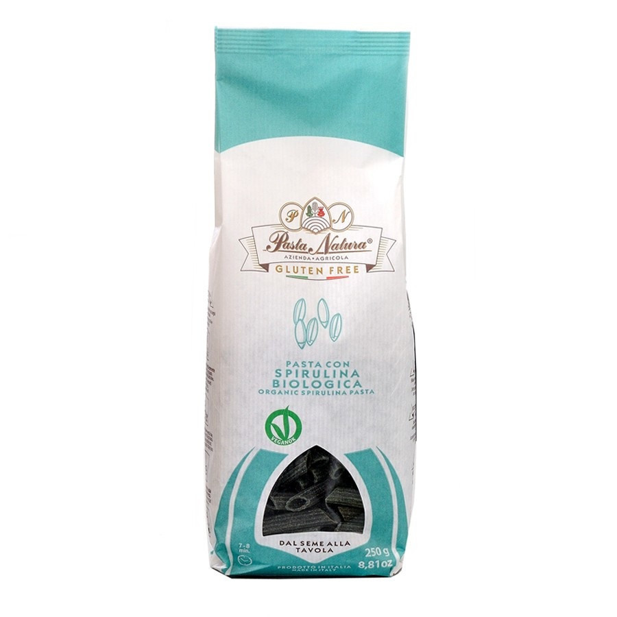 Penne Organic Gluten Free Pasta with Spirulina algae Pasta Natura