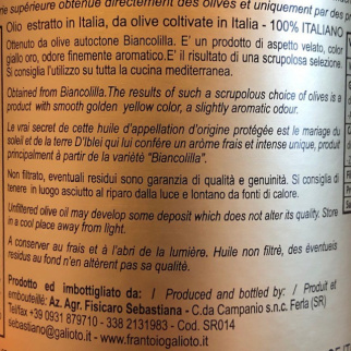 Sélection de 2 Huiles d'Olive Extra Vierges Fruité Délicat - Biancolilla et Taggiasca