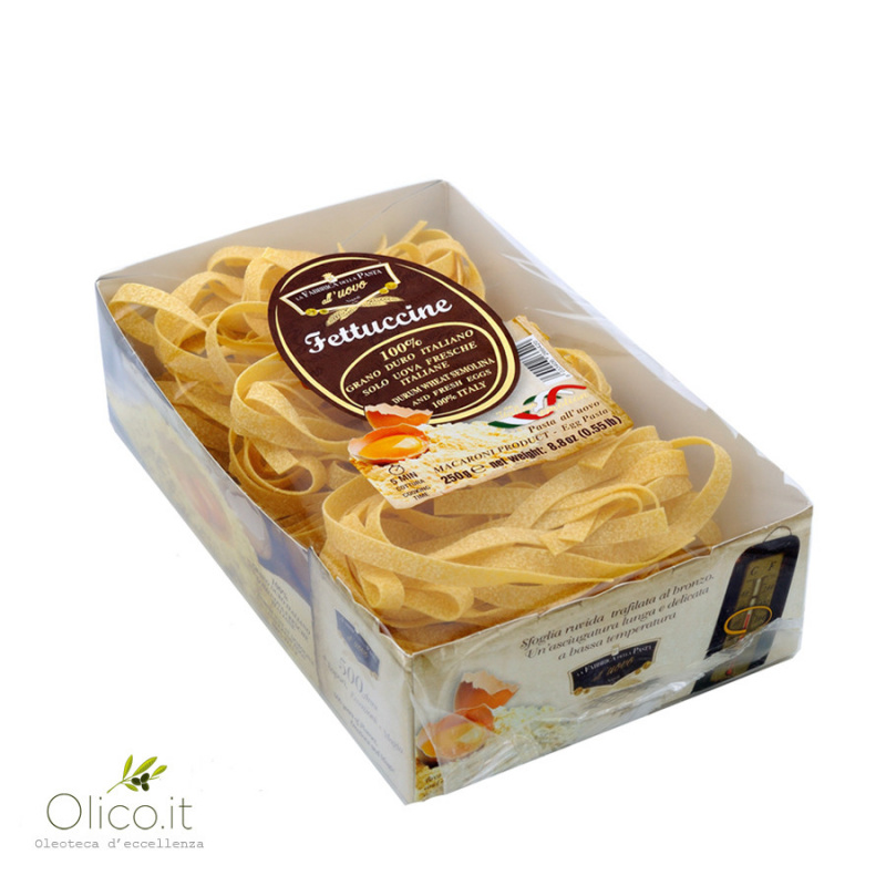 Fettuccine egg pasta Macaroni product Fabbrica della Pasta 250 gr
