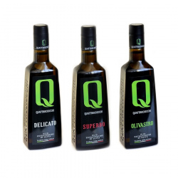 Olivenöl Monokultivares Quattrociocchi Auswahl Delicato - Superbo - Olivastro