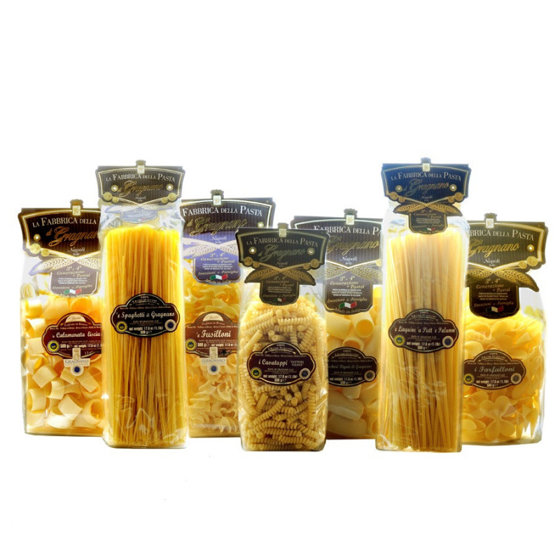 Multipack Pasta di Gragnano - Calamarata, Paccheri, Fusilli, Fusilloni, Linguine, Spaghetti, Farfalloni