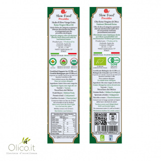 Organic Extra Virgin Olive Oil Monocultivar Nocellara del Belice 3 lt