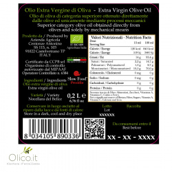 Cadeaubox met Extra Vergine Olijfolies Centonze: Sicilia PGI, Organic Nocellara, PDO Valle del Belice 200 ml x 3