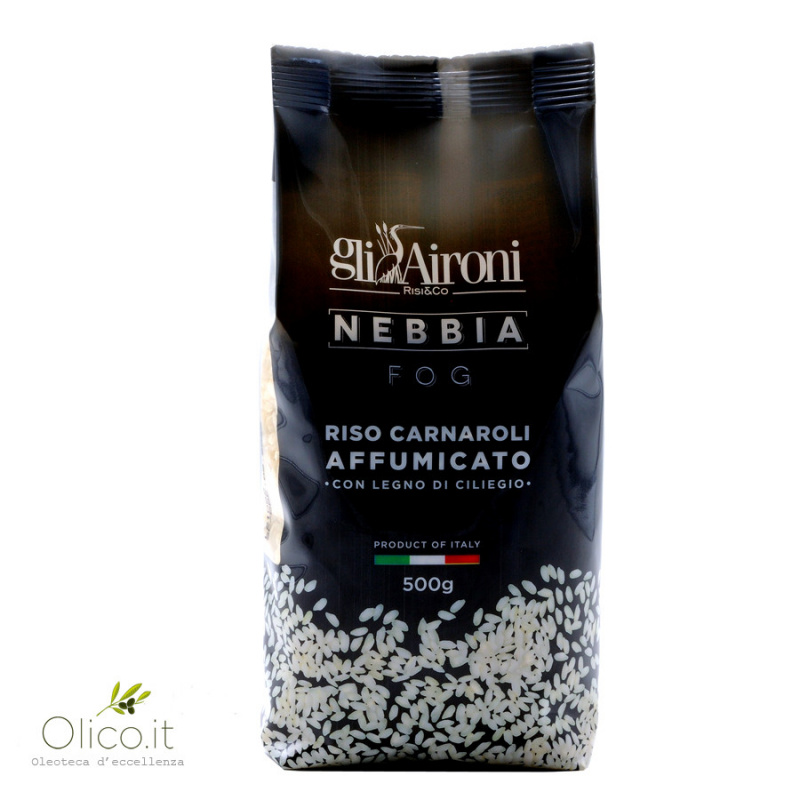 Riso Carnaroli Nebbia Affumicato gli Aironi sottovuoto 500 gr