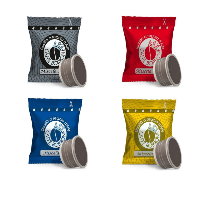 Borbone Coffee tasting kit : 200 assorted blend capsules compatible with  Nespresso®
