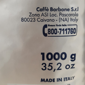 2x Caffè Borbone - Grains de café Blue mélange Pack 1 kg