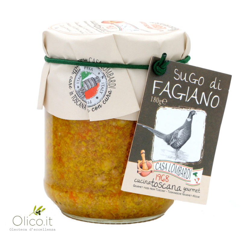 Pheasant Sauce Pasta Tuscan Recipe 180 gr Casa Lombardi Tuscany