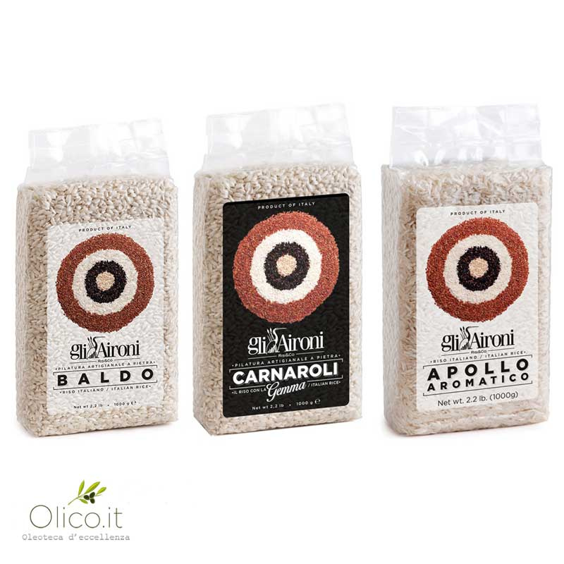 Offerta Riso Italiano Gli Aironi Carnaroli Baldo Apollo 1 kg x 3