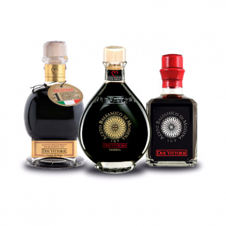 Tris Balsamico Essig aus Modena IGP Due Vittorie - Oro Argento Famiglia 250...