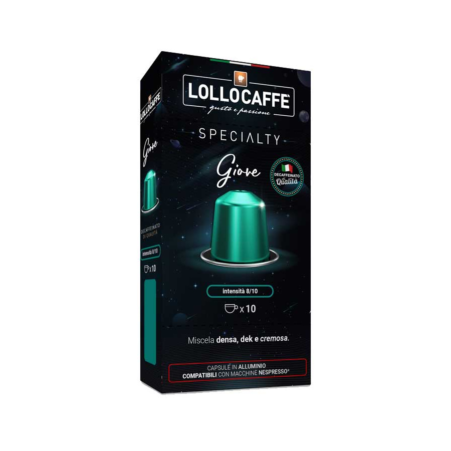10 Giove Aluminium Coffee Capsules Lollo Box Specialty Comp Nespresso