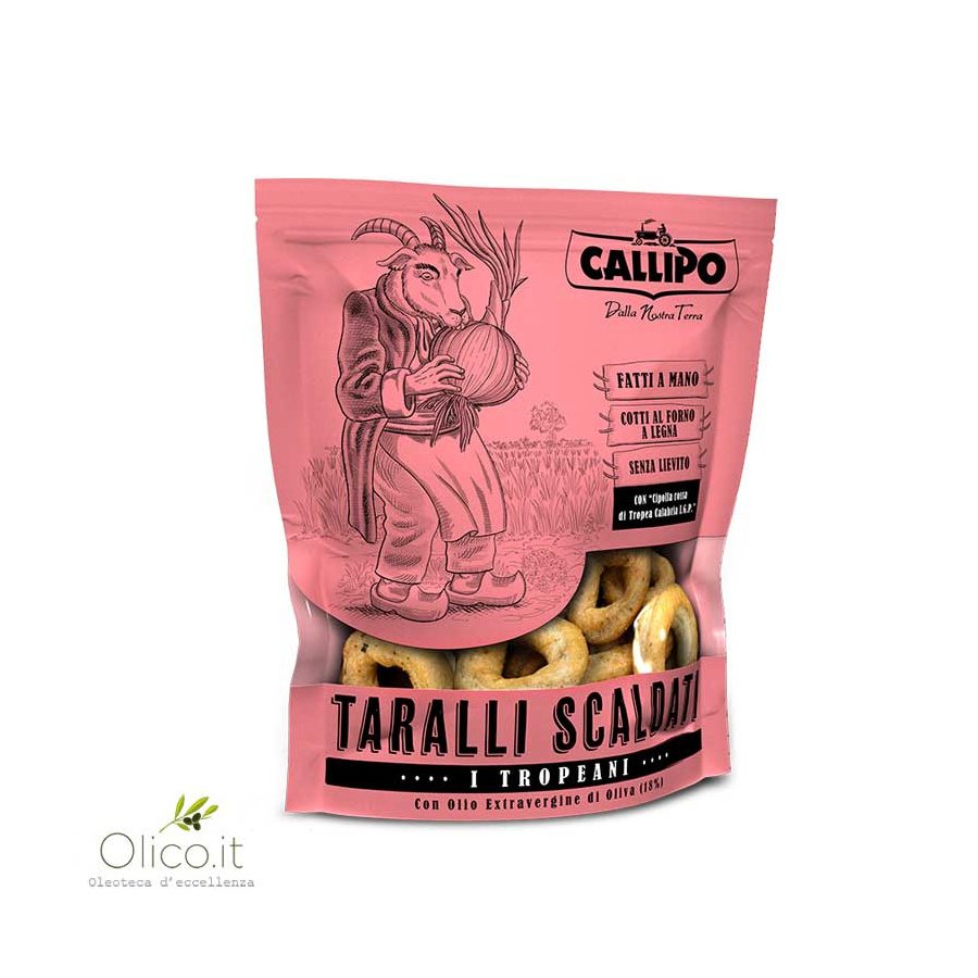 Callipo Taralli Scaldati Con Cipolla Rossa Tropea Calabria Igp Gr