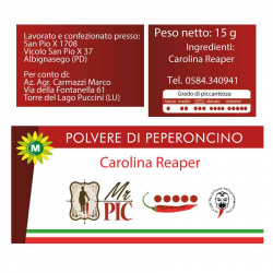 Mr Pic Kit Piment Carolina Reaper Crème à étaler 90 gr et Poudre 15 gr